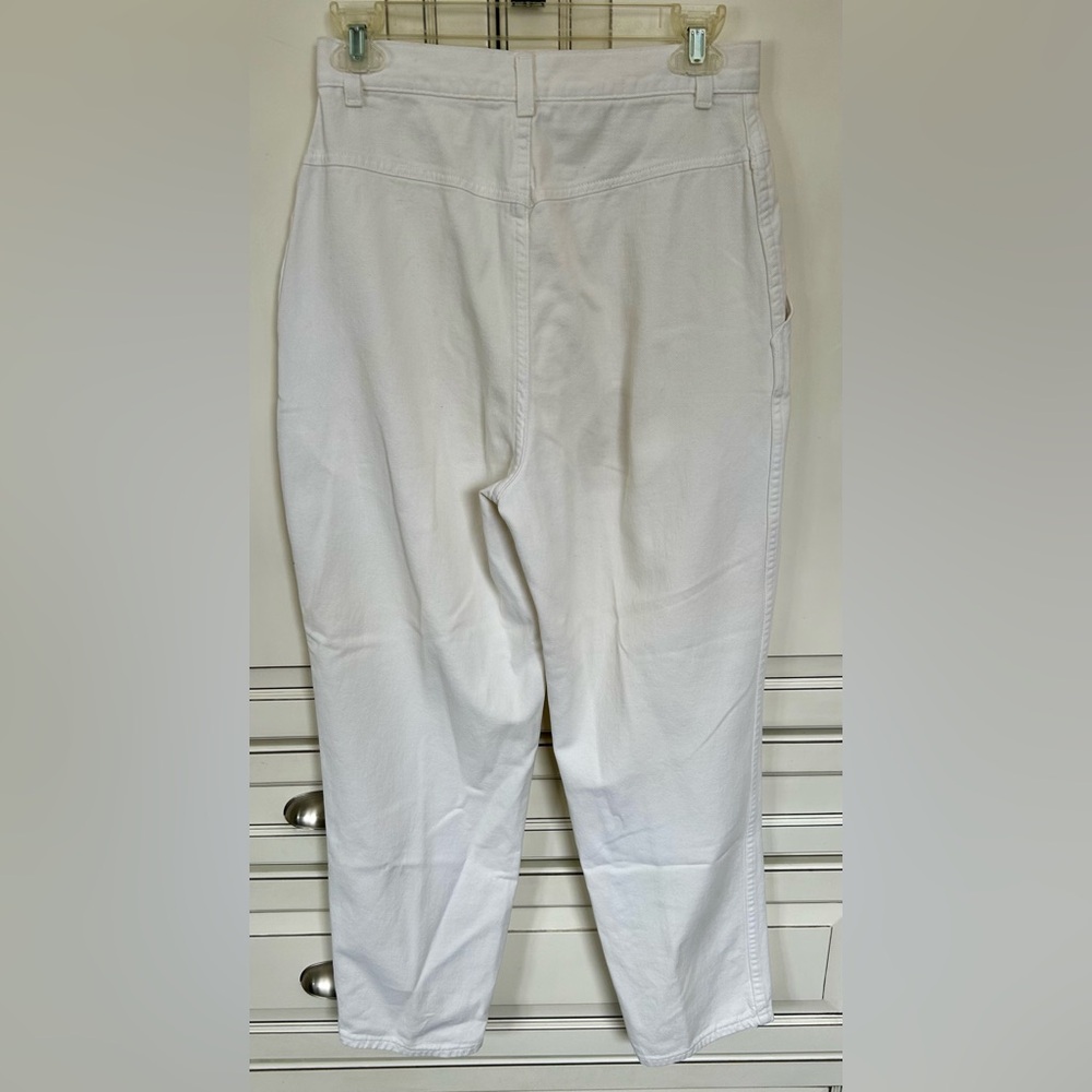 Vintage high rise white jeans by carriage court - Picture 4 of 5